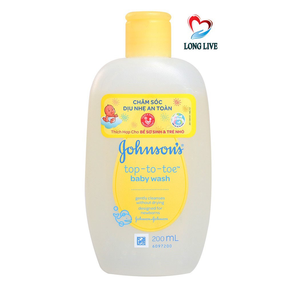 Sữa Tắm Gội Em Bé Johnson’s Baby Top To Toe 20110446 (200ml)