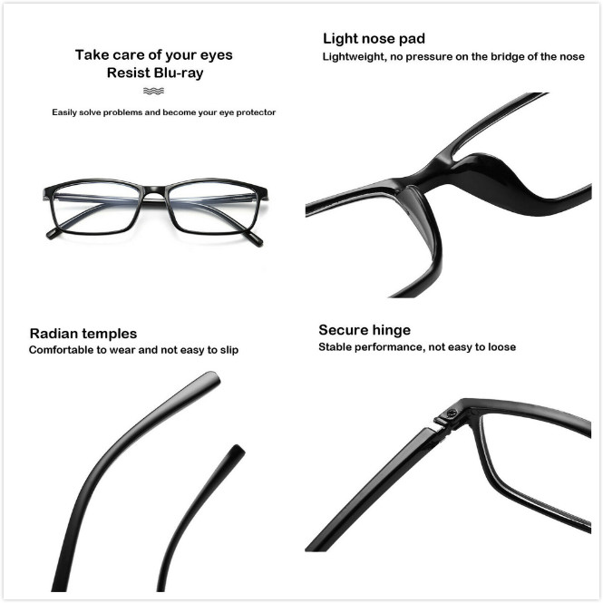 Mắt Kính Đọc Sách Siêu Nhẹ Với 8 Màu Lựa Chọn