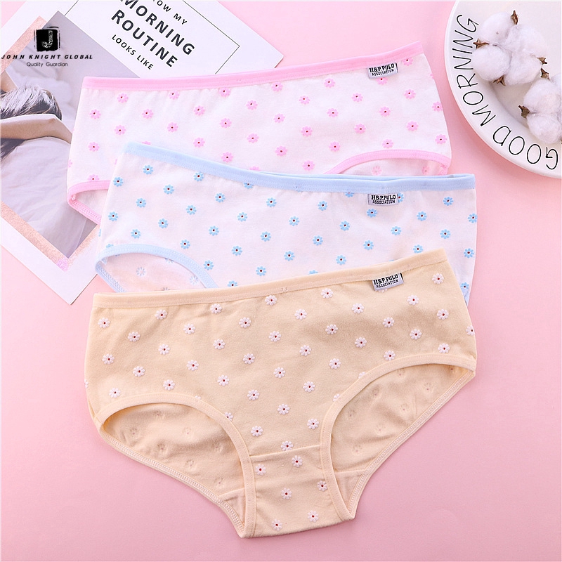 JKG Quần Lót Cotton Hoạ Tiết Hoa Cúc Đáng Yêu Dành Cho Nữ | BigBuy360 - bigbuy360.vn