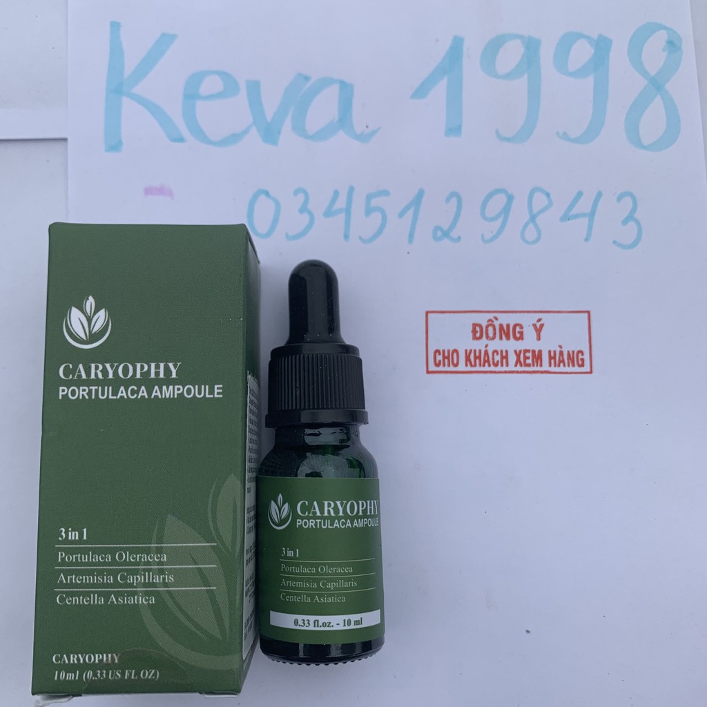Serum ngăn ngừa mụn và thâm Caryophy Chính Hãng - Serum Mụn Ngăn Ngừa Mụn Ẩn,Mụn Đầu Đen
