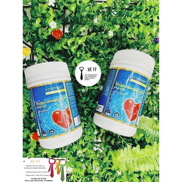 Viên Uống omega 3,6,9,Q10 - Vitatree Úc (120 viên)