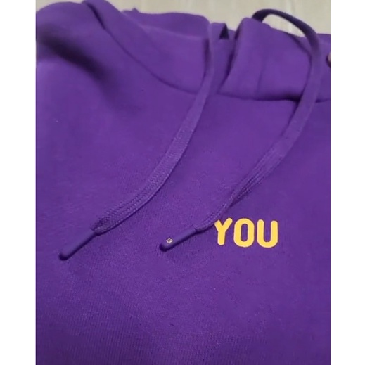 Áo hoodie màu tím Jimin NEVER WALK ALONE