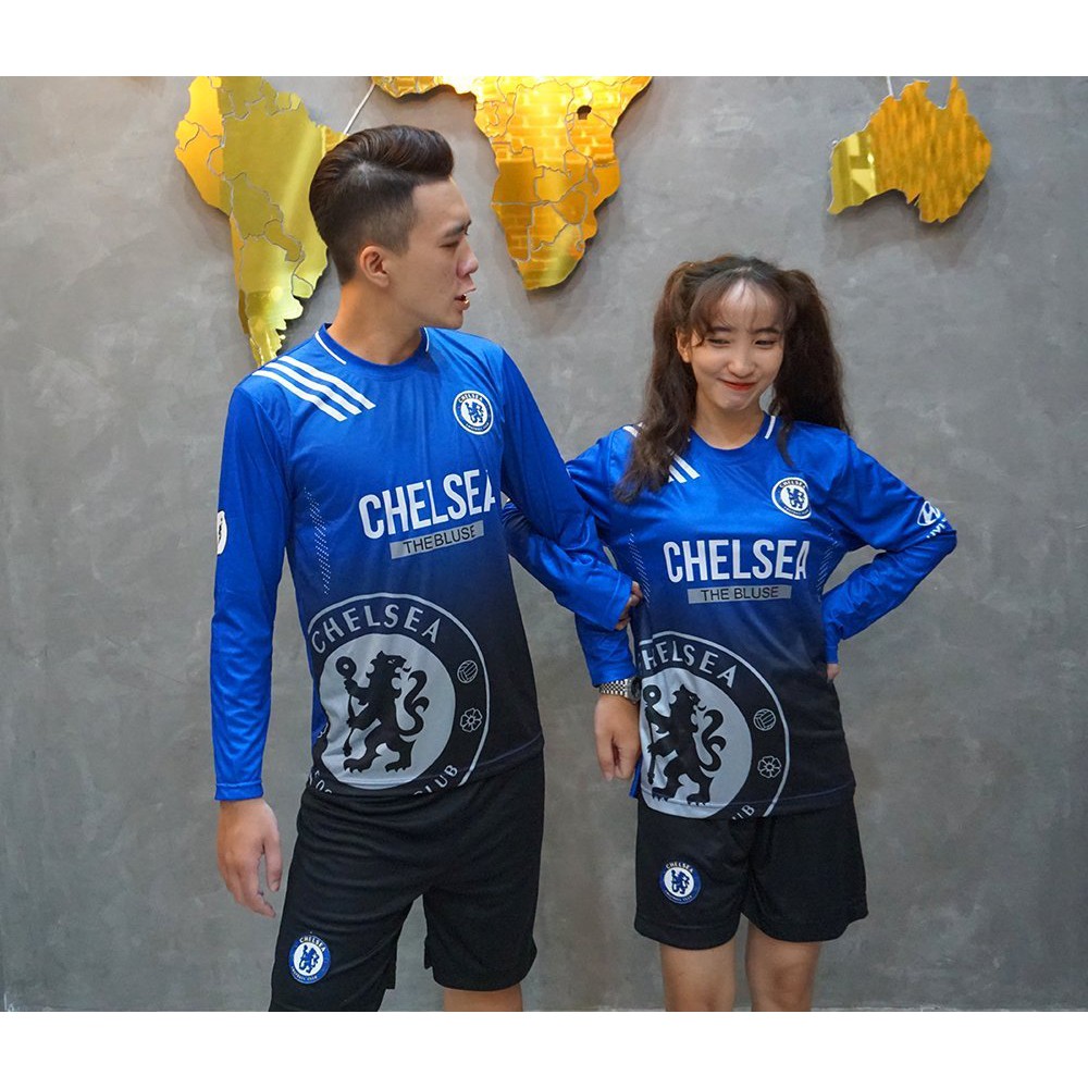 Đồ Đá banh Tay Dài CHELSEA Nam  siêu thoáng mát