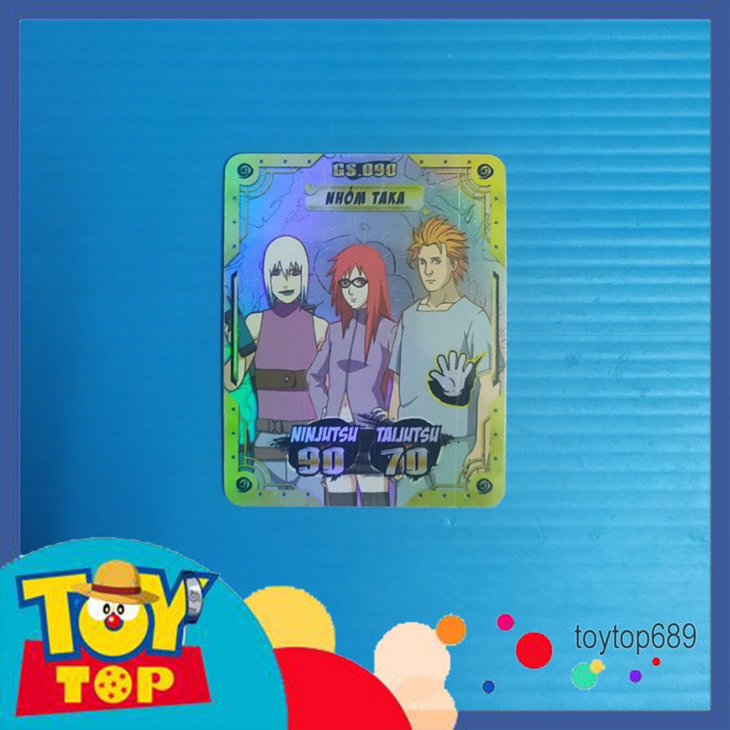 Thẻ bài Toonies Naruto Shippuden 2nd cũ không seal phân loại thẻ song đấu , đôi nhóm