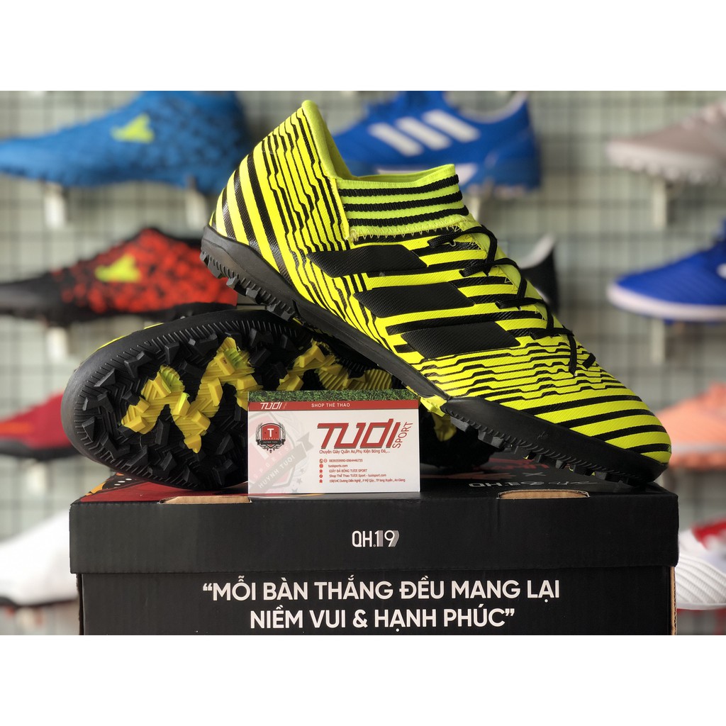 [ Tăng TÚI + VỚ ] Giày đá bóng NEMEZIZ MESSI CỔ THUN TF 2019 GIÁ RẺ CHẤT LƯỢNG