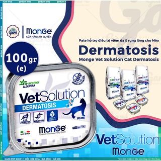100g - Pate hỗ trợ da liễu Dermatosis hàng nhập Ý cho Mèo - Monge Vet Solution Dermatosis for Cats thumbnail