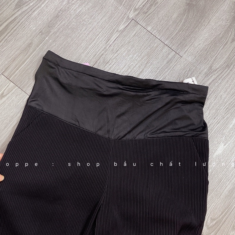 QUẦN BẦU SUÔNG TĂM TĂM NHŨN CÓ TÚI LÀM MÁT KHÔNG NHÀU NÁT KÈM ẢNH THẬT