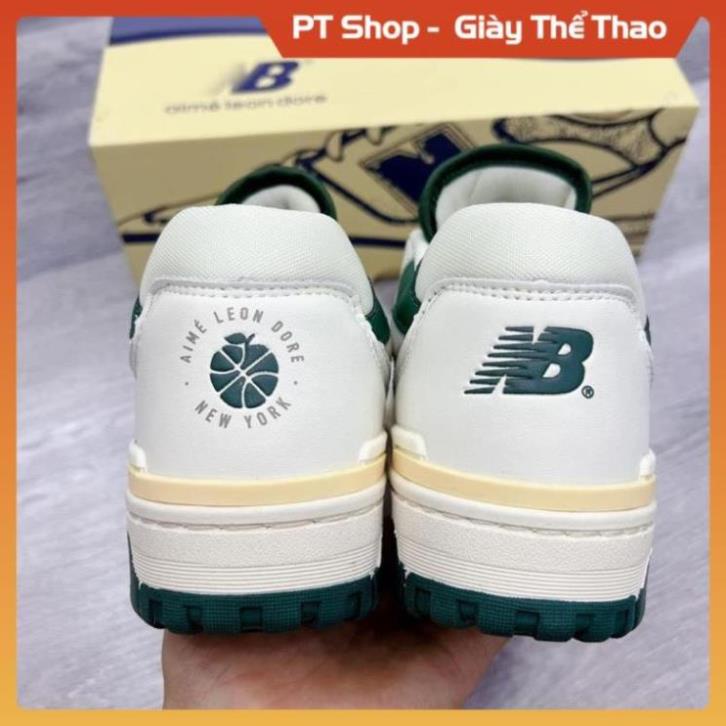 Giày New Balance 550 Green Yellow, Giày New NB crt300 574 trắng kem vàng đủ box bill