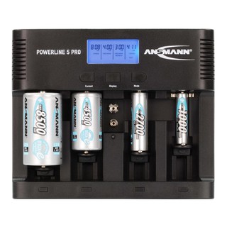 Bộ sạc pin AA - AAA - C - D - 9v ANSMANN Powerline 5 Pro