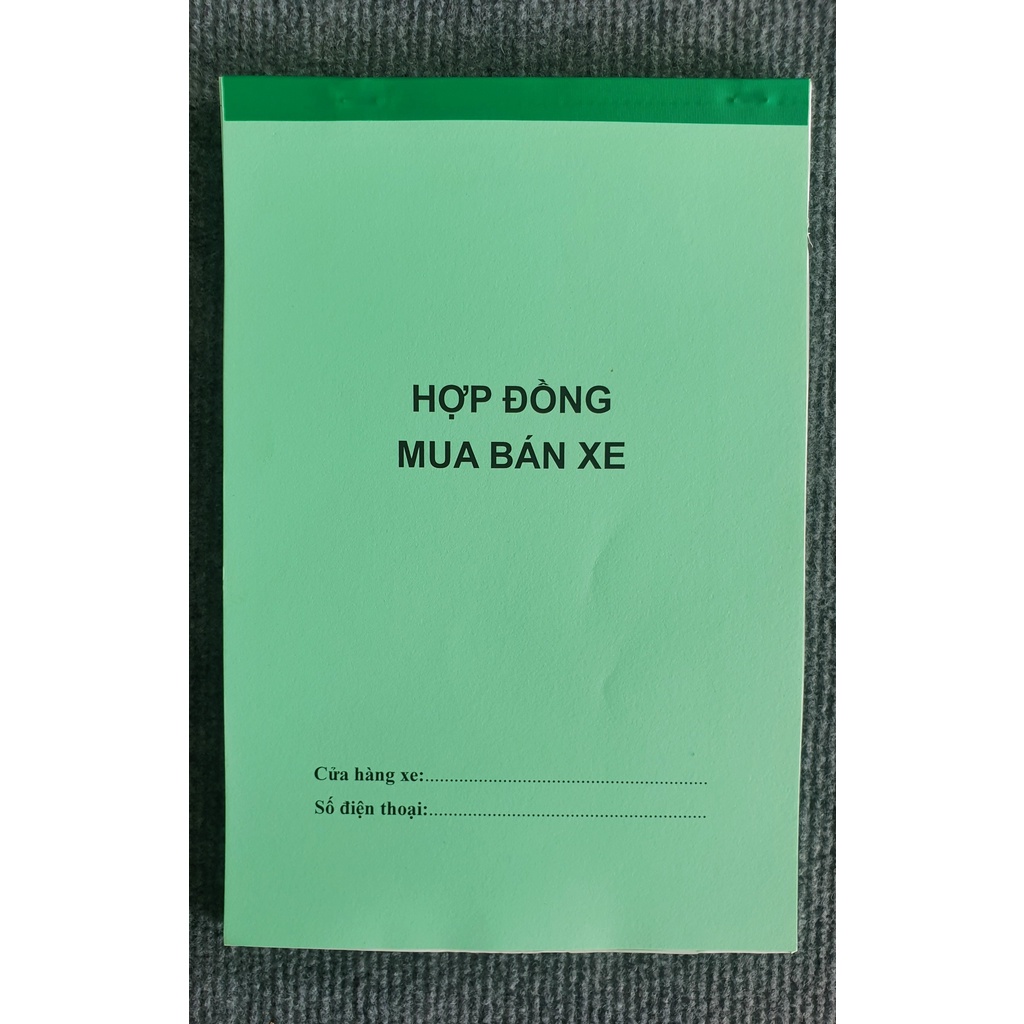 Hợp Đồng Mua Bán Xe