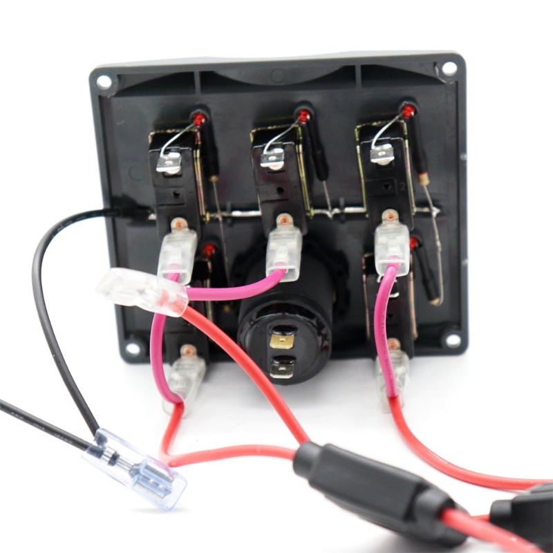 Bảng Điều Khiển Công Tắc Bật Lửa Với 5 Nút Đèn Báo Hiệu Dành Cho Tàu Thuyền