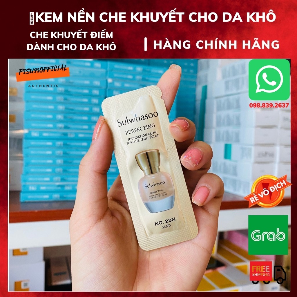 [XẢ KHO GIÁ ] Gói kem nền che khuyết điểm, dành cho da khô - Sulwhasoo perfecting foundation glow fond de teint eclat 1m | BigBuy360 - bigbuy360.vn