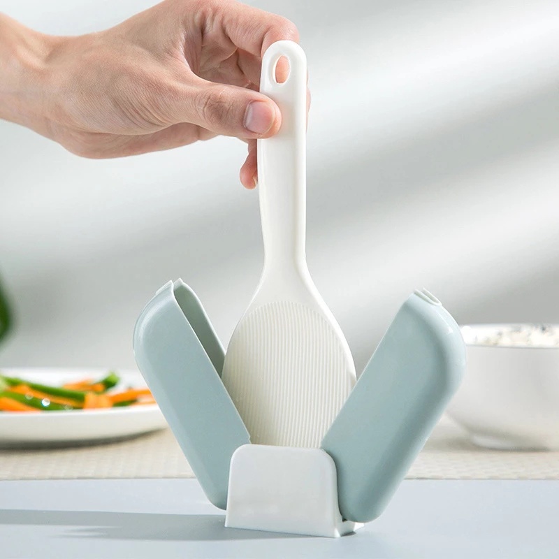 1 Giá Đỡ Nắp Nồi Cơm Bằng Nhựa Chống Bụi Thiết Kế Nhỏ Gọn Tiện Dụng