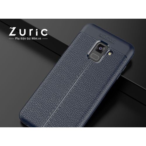 Ốp lưng dẻo giả da Auto Focus Samsung A8 2018