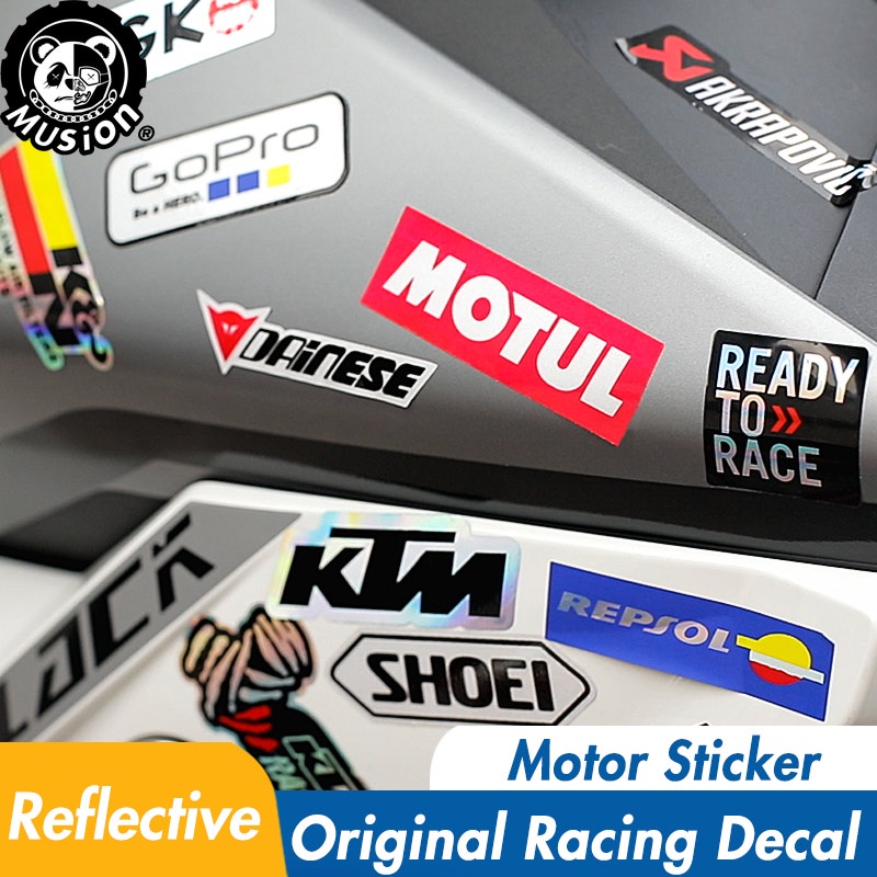 Original racing nhà tài trợ sticker mũ bảo hiểm xe máy decal dán xe không thấm nước