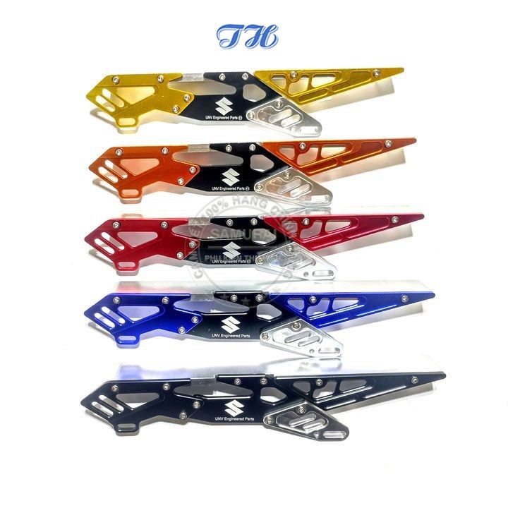 Cacte chắn xích che sên từ nhôm CNC hàng chuẩn cho xe raider, satria