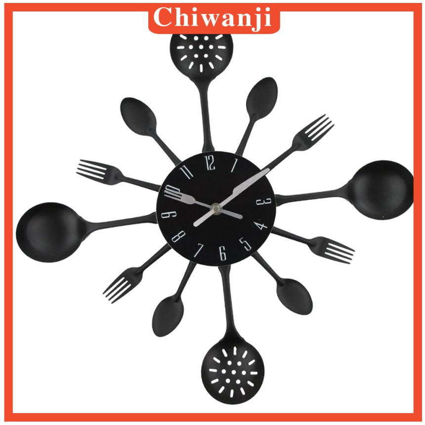 [CHIWANJI] Stainless Steel Wall Clock Decorative Wall Mounted Hanging Watch Home Decor