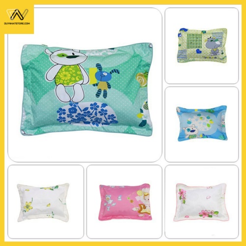 Gối Nằm Cho Bé 100% Cotton Viền Bèo Thoáng Mát Hometex Có 2 Size Mềm Mại Dễ Ngủ Xuất Xứ Việt Nam Duy Nhật Store