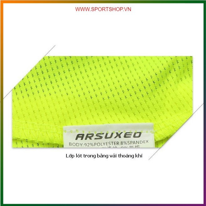 Quần chạy bộ nam ARSUXEO MS01, quần short thể thao 2 lớp (boxer) có túi khóa kéo sau, siêu mềm mại, thoáng khí | BigBuy360 - bigbuy360.vn