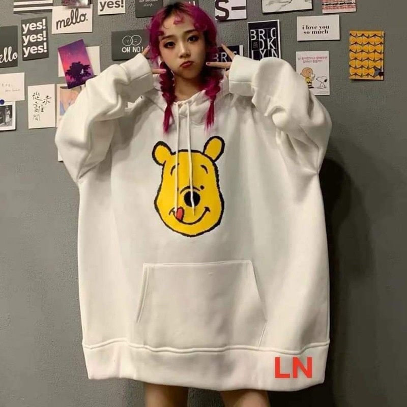 Áo hoodie gấu vàng