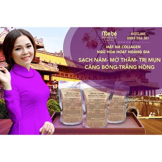 MẶT NẠ COLLAGEN NGŨ HOA HẠT KHÁNG VIÊM, TRỊ MỤN, SẠCH NÁM