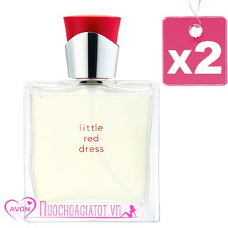 FREE SHIP CHÍNH HÃNG BỘ 2 NƯỚC HOA NỮ AVON LITTLE RED DRESS 50ML MÀU ĐỎ