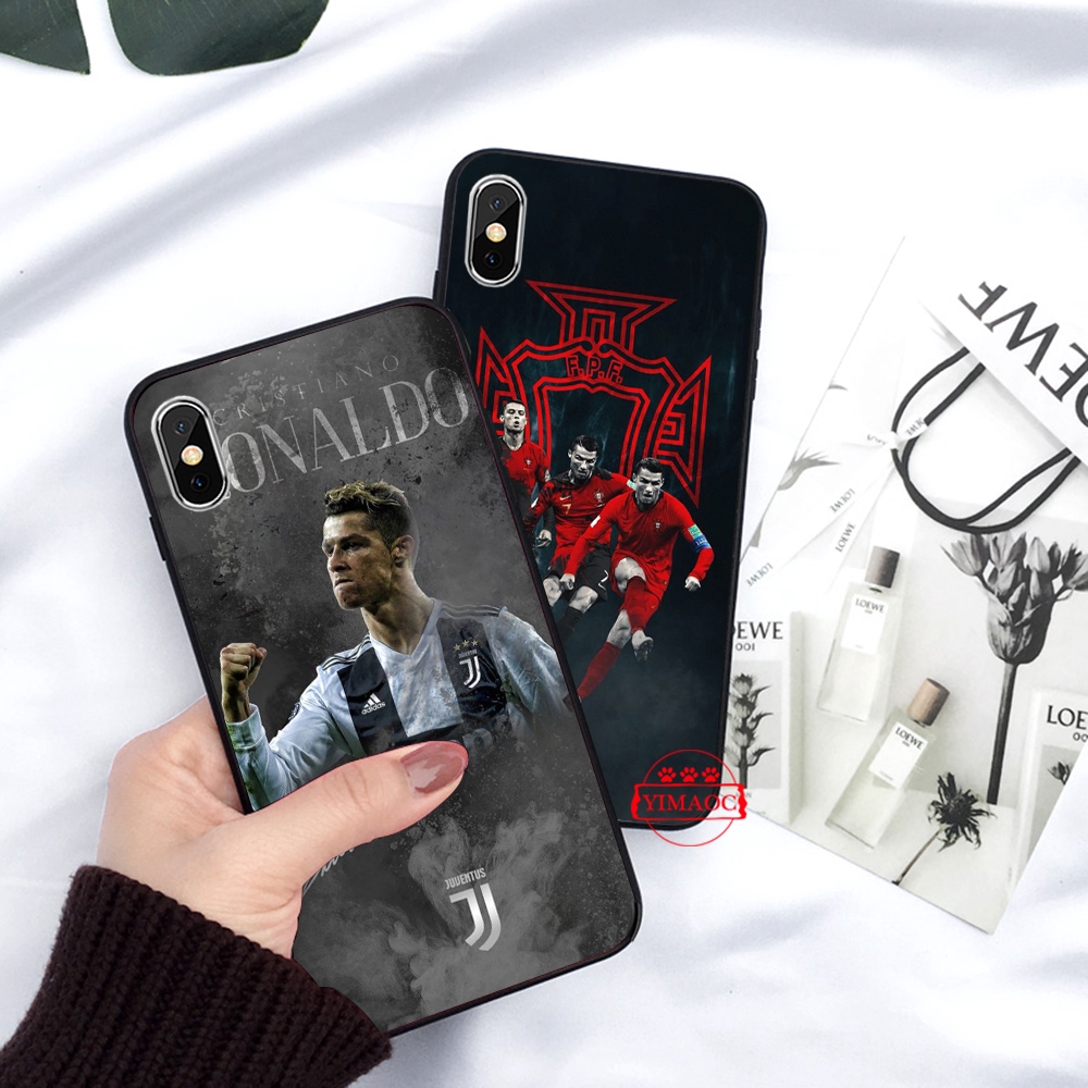 Ốp điện thoại mềm in hình Cristiano Ronaldo CR7 30T cho iPhone XS Max XR X 11 Pro 7 8 6 6S Plus