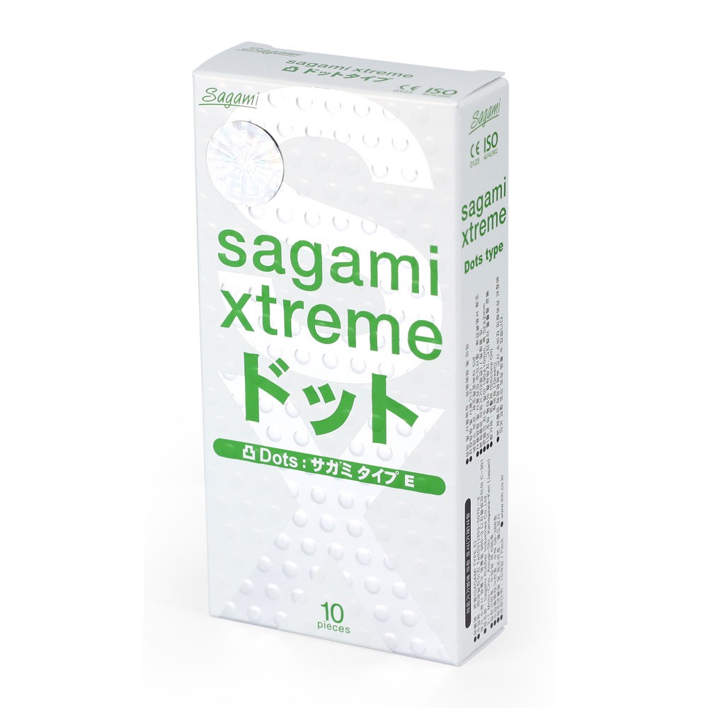 Bao cao su Sagami Xtreme Dots gân gai tăng khoái cảm