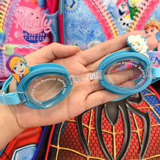 Mắt kính bơi trẻ em hình công chúa Elsa và Anna (Frozen) màu xanh cho bé gái - 24KBFZX003