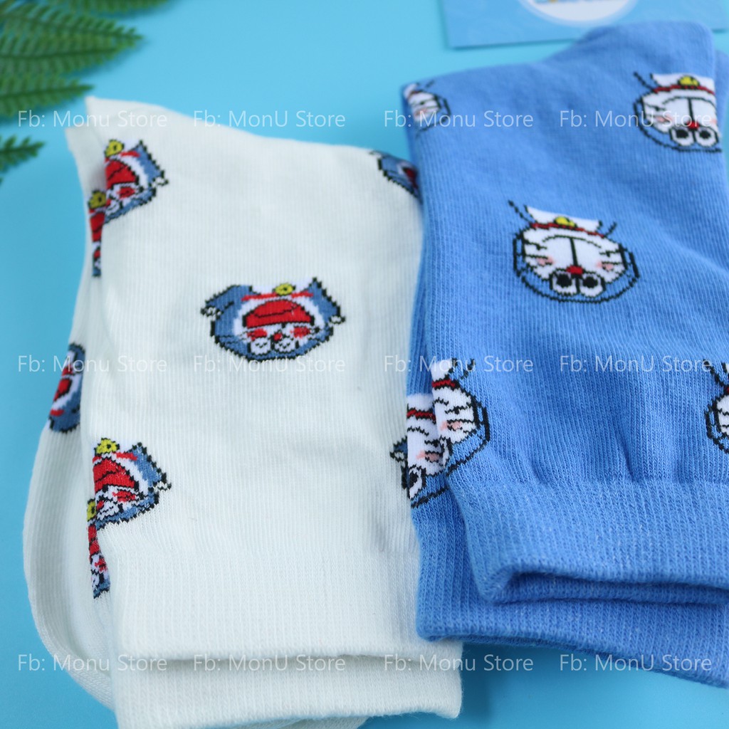 Tất vớ bắp chân hình DORAEMON DOREMON dễ thương cute MON0084