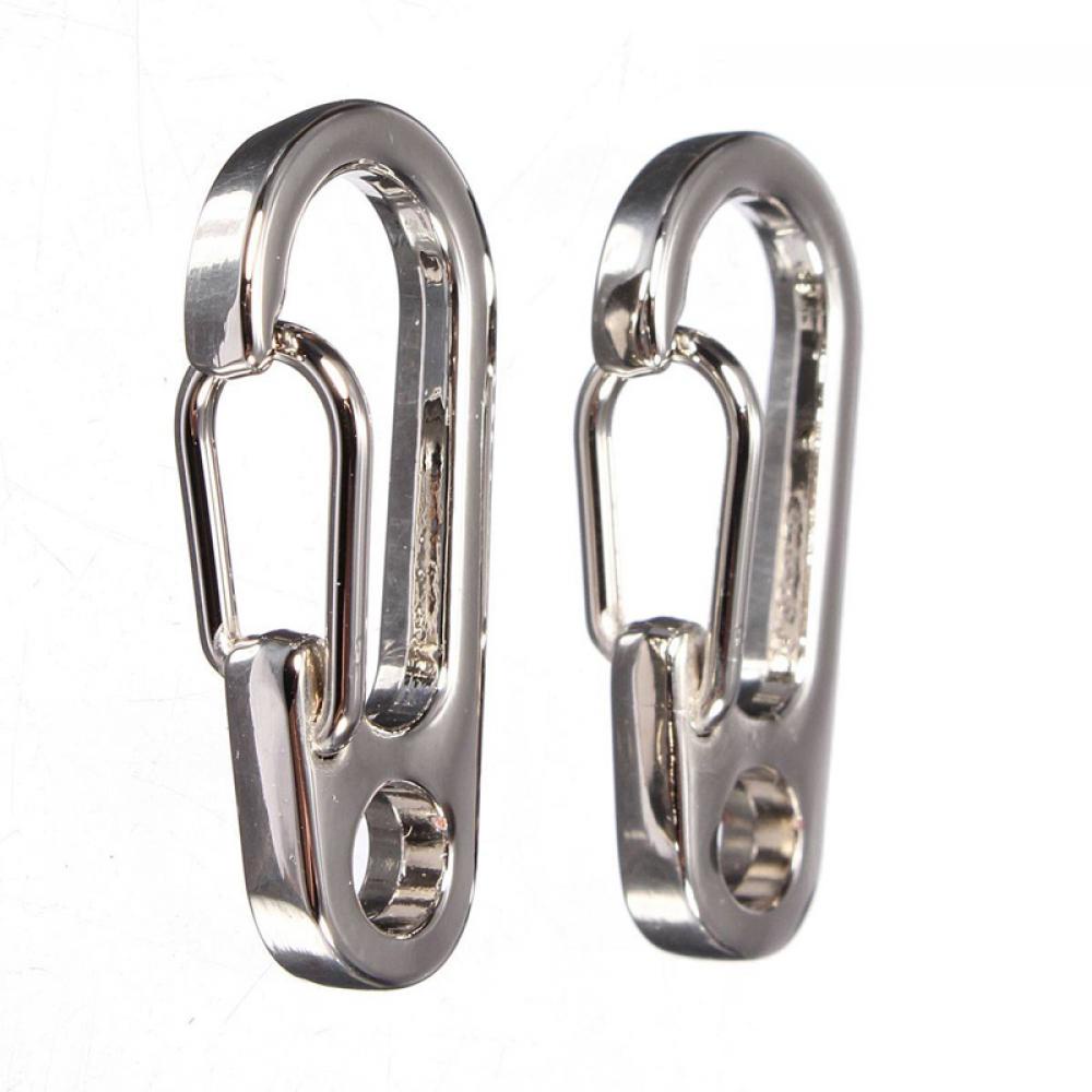 Móc Khóa Carabiner Edc Bằng Thép Không Gỉ Nhiều Màu Mới