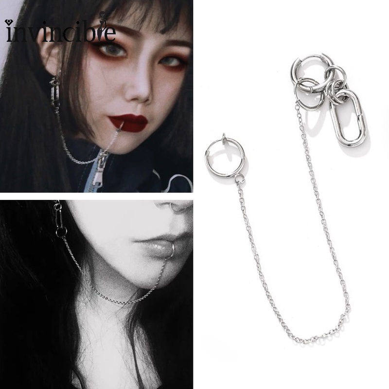 Khuyên Tai/Mũi/Môi Thiết Kế Dây Xích Độc Đáo Cá Tính