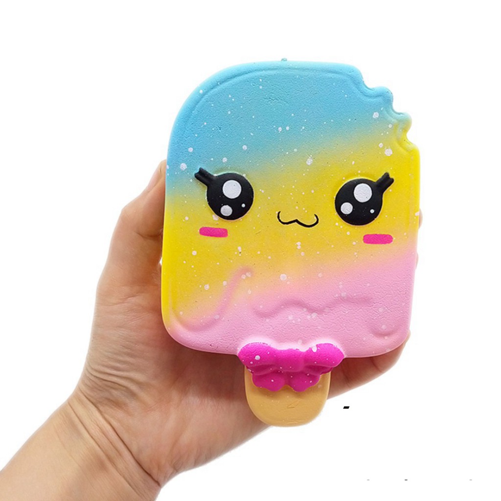 Đồ Chơi Xốp Squishy Giảm Stress Hình Cây Kem Ốc Quế Dễ Thương Cho Bé