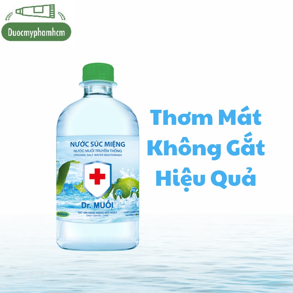 Nước súc miệng Dr. Muối hương vỏ chanh 1000ml