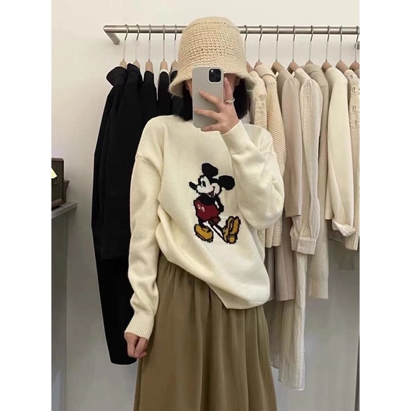 [Mã 2611THTRANG100K hoàn 10% xu đơn 99K] Áo Len Nữ Mickey DN UNI(cắt tag) | WebRaoVat - webraovat.net.vn