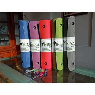 Thảm yoga TPE định tuyến 8ly Vinsa( tặng túi đựng,dây buộc)