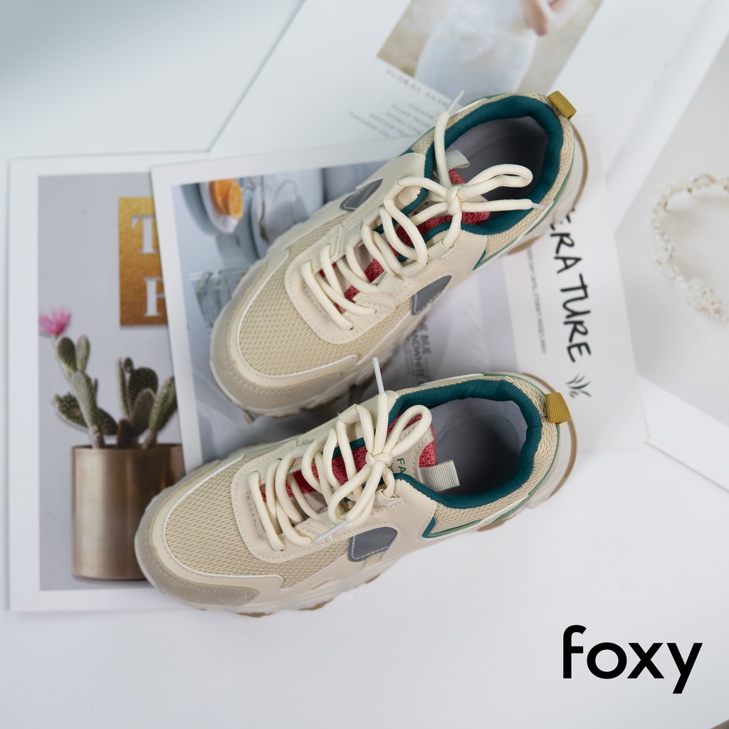 Giày Thể Thao Sneaker Nữ FOXY Tăng Chiều Cao 3 Cm Đế Êm Thoáng Khí - FOX009