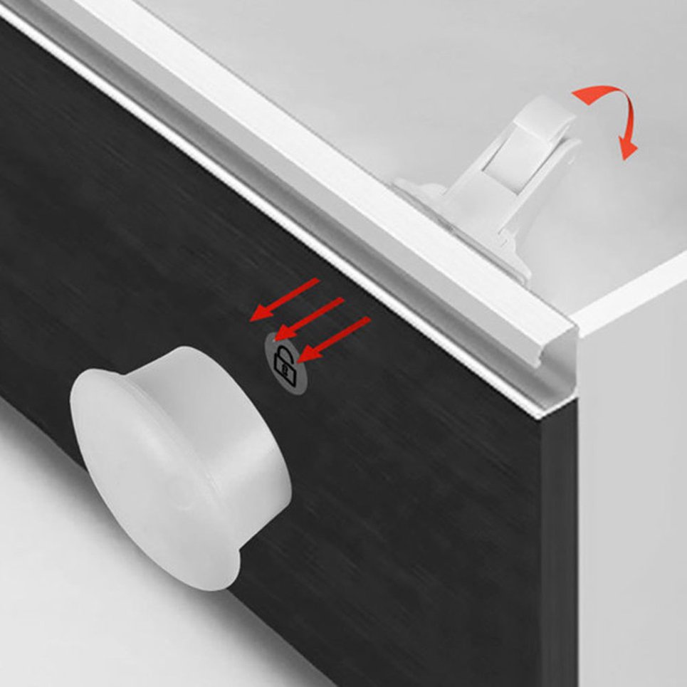 Magnetic Drawer Lock Multifunctional Children Safety Lock Cabinet Door Lock