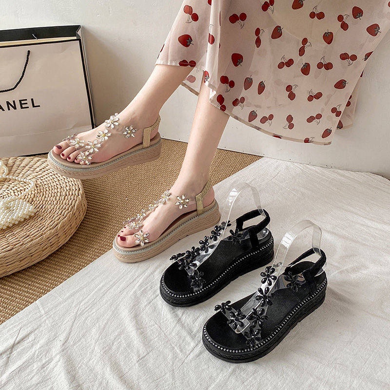 Dép Sandal Đế Mềm Dày Phong Cách Thời Trang Mùa Hè Dành Cho Nữ