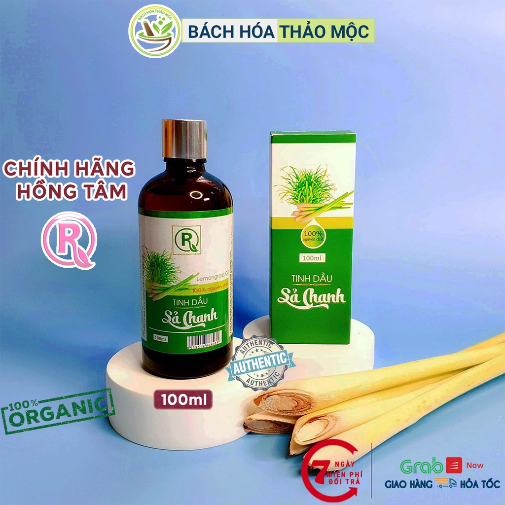 Tinh Dầu Sả Chanh Nguyên Chất 100ml Chính Hãng Hồng Tâm | Bách Hóa Thảo Mộc