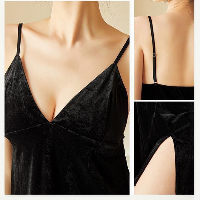 [Nhung Sang Xịn] 🌹HOT 2021 🌹 váy ngủ nhung đẹp -đầm ngủ gợi cảm cao cấp B1029 | BigBuy360 - bigbuy360.vn