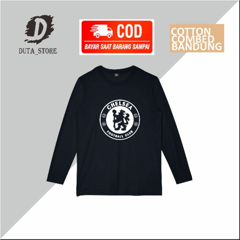 Chelsea Áo Thun Cotton Dài Tay In Logo Chelsea 30s Thời Trang Năng Động