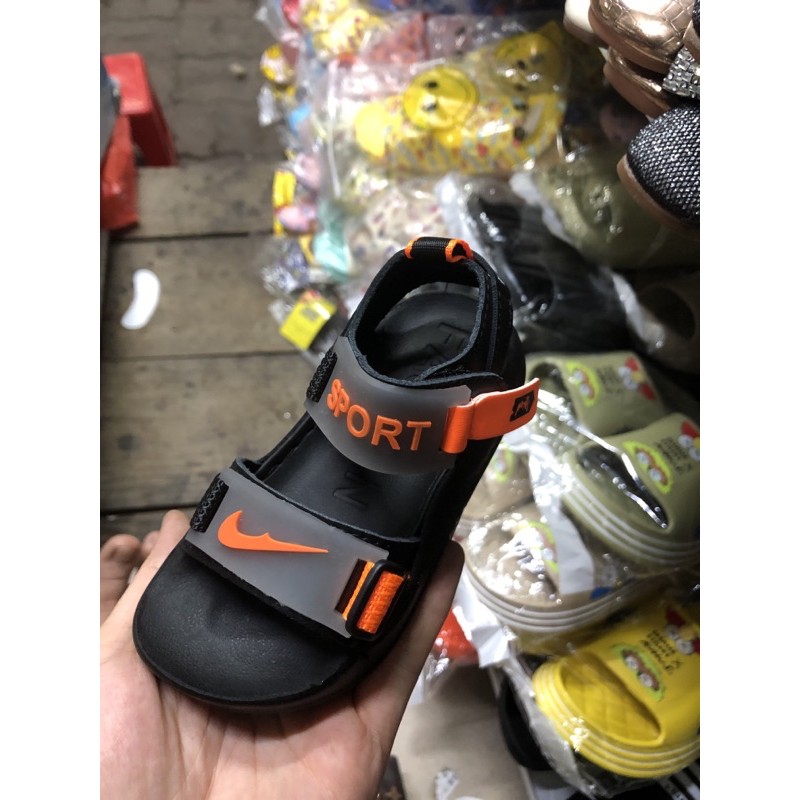 sandanl bé trai móc nike-sport trắng và cam 22-26