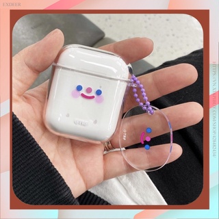 Vỏ hộp sạc tai nghe Airpods 1/2/pro in hình mặt cười bằng silicone dễ thương
