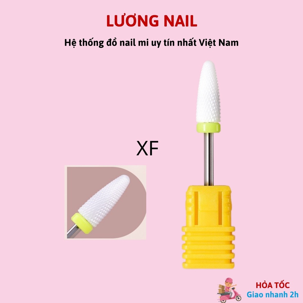 Đầu mài sứ nail đầu mài phá gel đầu mài mịn móng