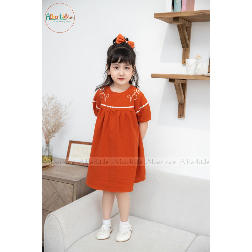 Váy bé gái ALBER KIDS dáng công chúa cao cấp Daisy Dress cho trẻ em 2,3,4,5,6,7,8,9,10,11,12 tuổi [V09]