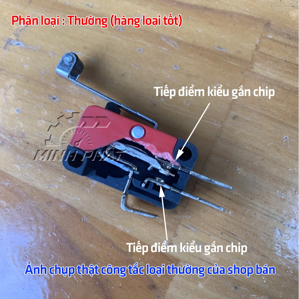 Công tắc hành trình OMRON chính hãng 156-1C25 tay dài có bánh xe