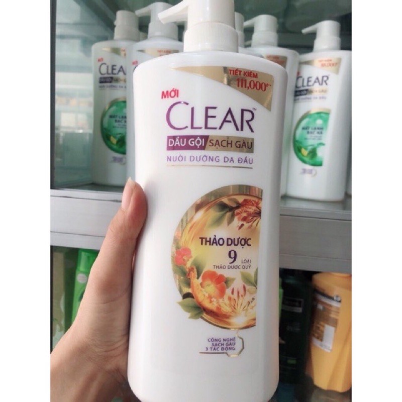 Dầu Gội Clear Thảo Dược 900ml