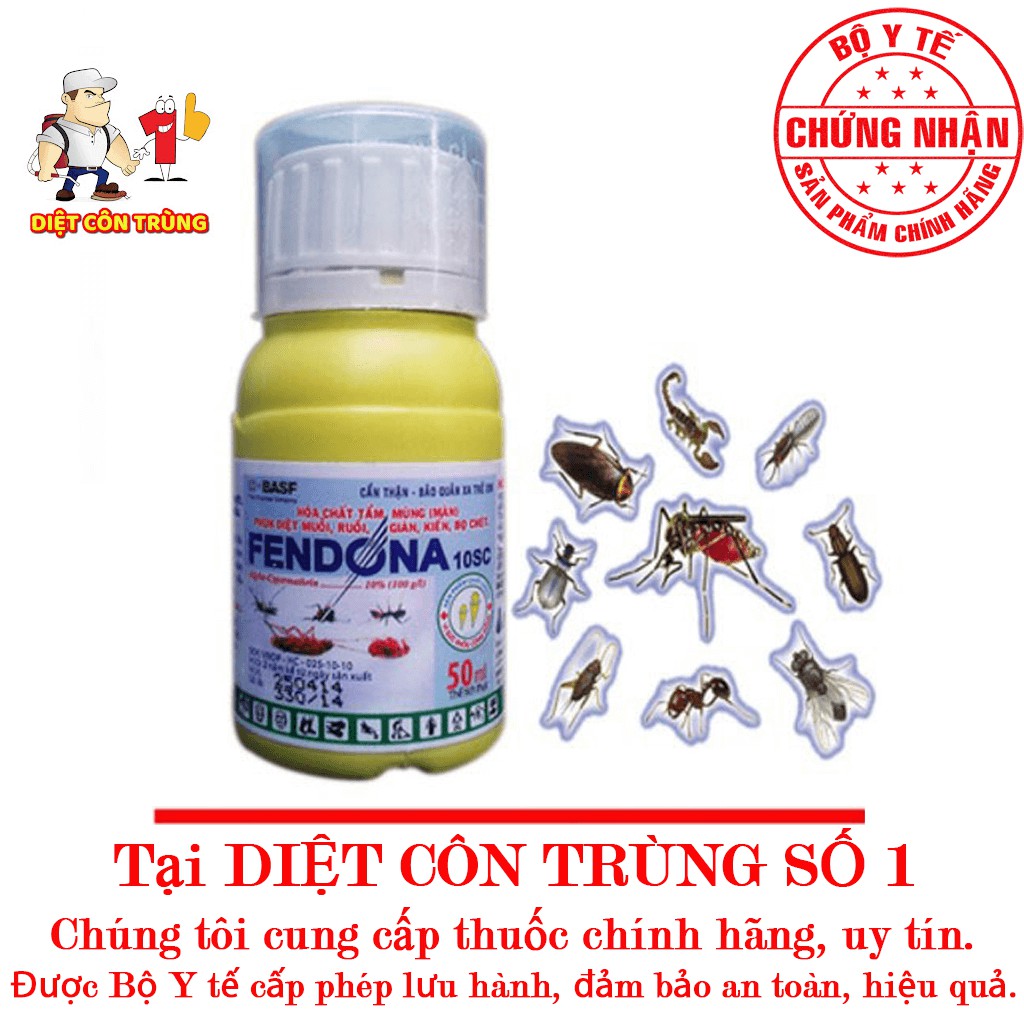 1 lọ thuốc diệt muỗi côn trùng bọ chét rán - FENDONA