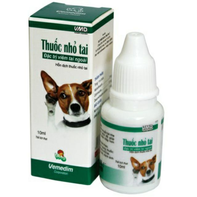 [Mã PET50K giảm Giảm 10% - Tối đa 50K đơn từ 250K] Thuốc Nhỏ Tai Đặc Trị Viêm Tai Ngoài Do Nấm cho chó